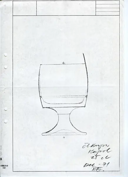 Glasföremål [skiss]