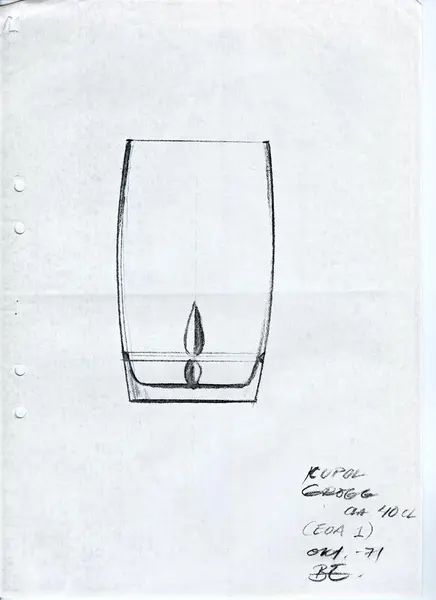 Glasföremål [skiss]