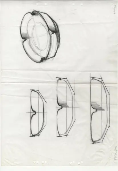Glasföremål [skiss]