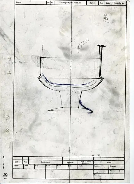 Glasföremål [skiss]