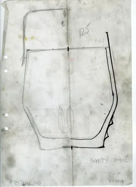 Glasföremål [skiss]