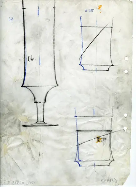 Glasföremål [skiss]