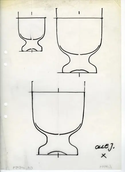 Glasföremål [skiss]