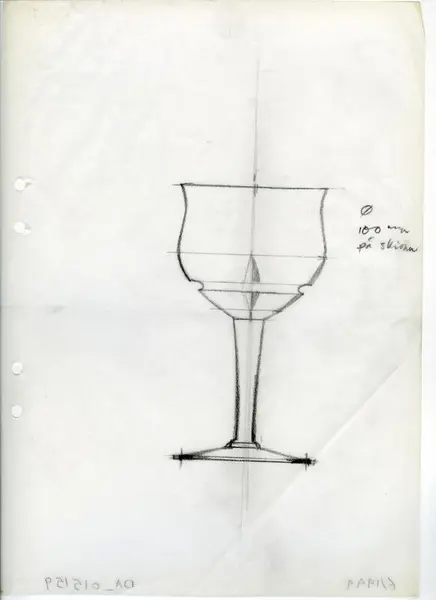 Glasföremål [skiss]