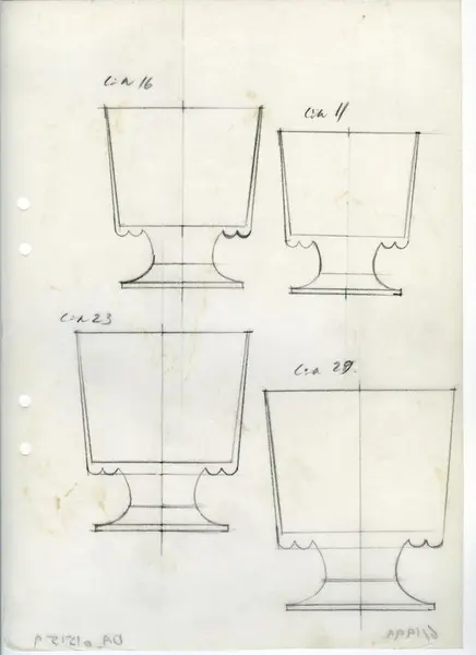 Glasföremål [skiss]