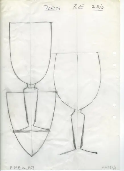 Glasföremål [skiss]