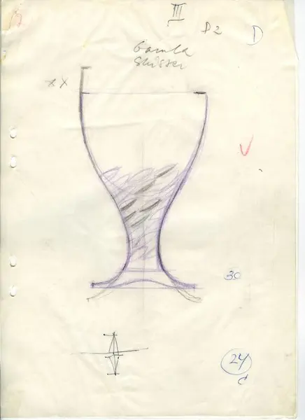 Glasföremål [skiss]