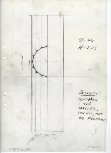 Glasföremål [skiss]