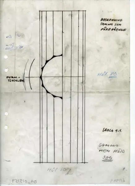 Glasföremål [skiss]
