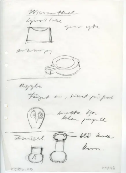 Glasföremål [skiss]