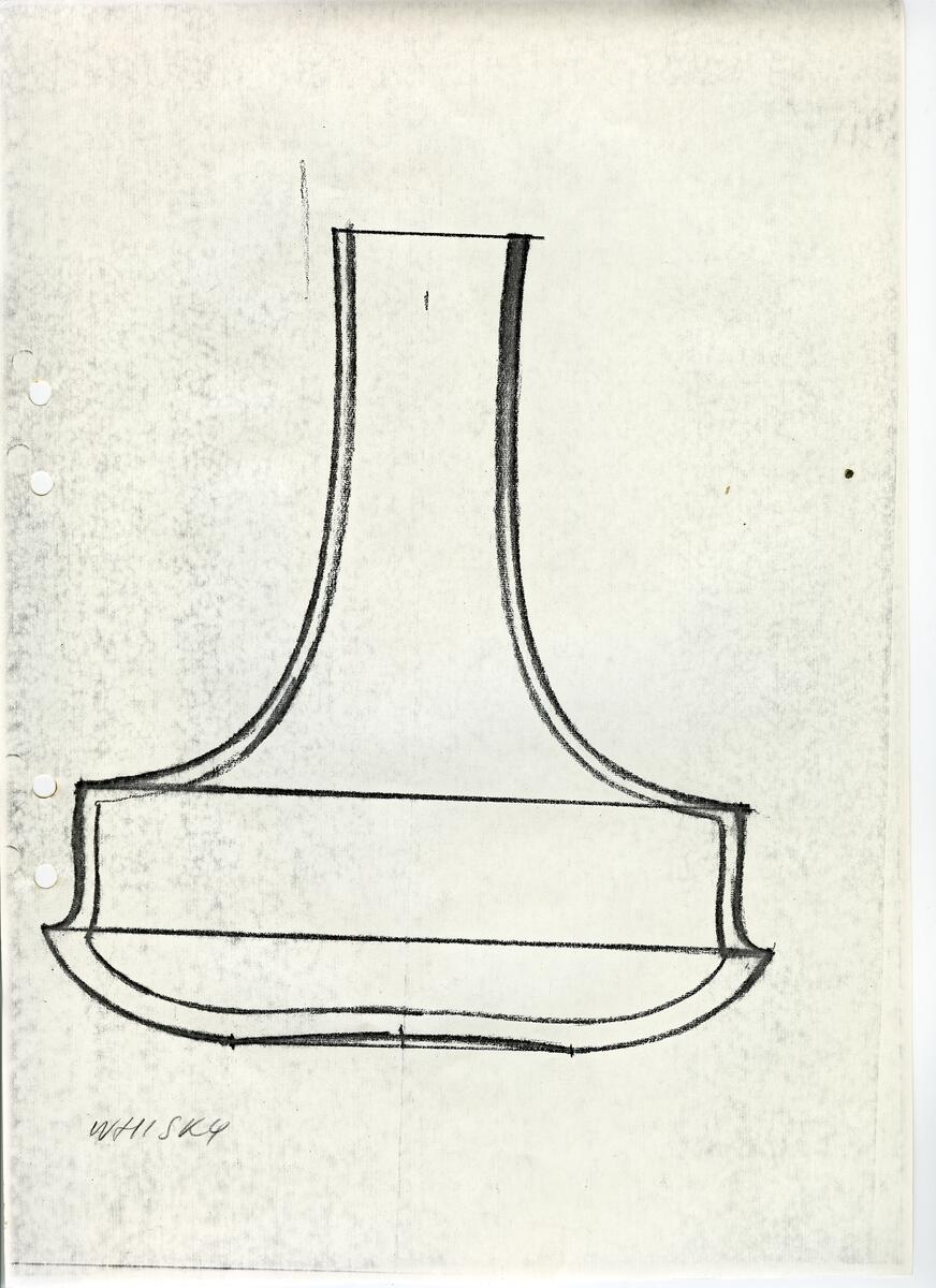 Materialet innehåller skisser till vaser, kannor, servisglas, snäckor, ishinkar, gravyrer m.m. . Det ingår även handlingar och korrespondens angående produkter och utbyte av ideér med olika uppdragsgivare och företag.