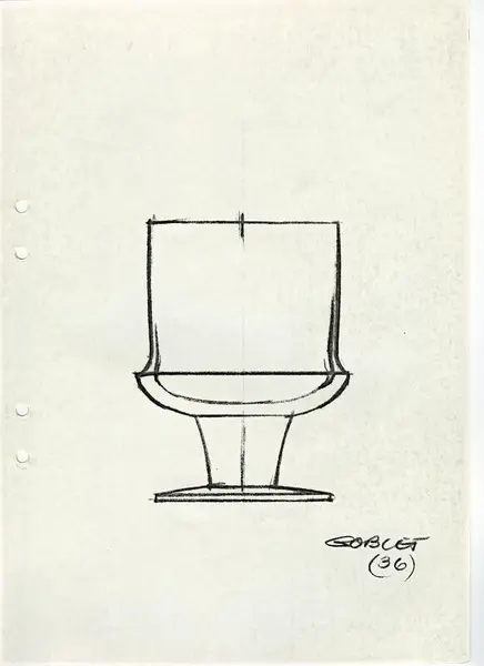 Glasföremål [skiss]