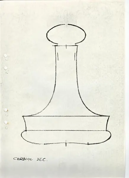 Glasföremål [skiss]