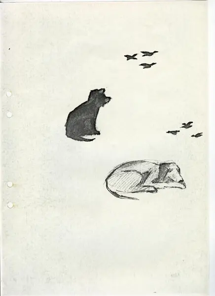 Glasföremål [skiss]