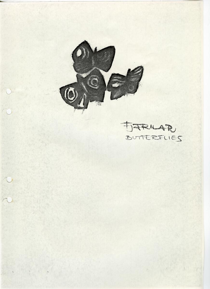 Materialet innehåller skisser till vaser, kannor, servisglas, snäckor, ishinkar, gravyrer m.m. . Det ingår även handlingar och korrespondens angående produkter och utbyte av ideér med olika uppdragsgivare och företag.