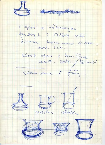 Glasföremål [skiss]