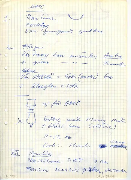 Glasföremål [skiss]