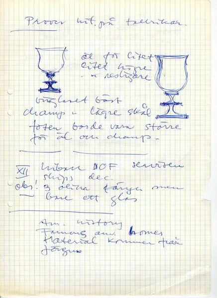 Glasföremål [skiss]