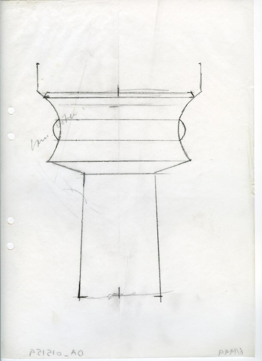 Materialet innehåller skisser till vaser, kannor, servisglas, snäckor, ishinkar, gravyrer m.m. . Det ingår även handlingar och korrespondens angående produkter och utbyte av ideér med olika uppdragsgivare och företag.