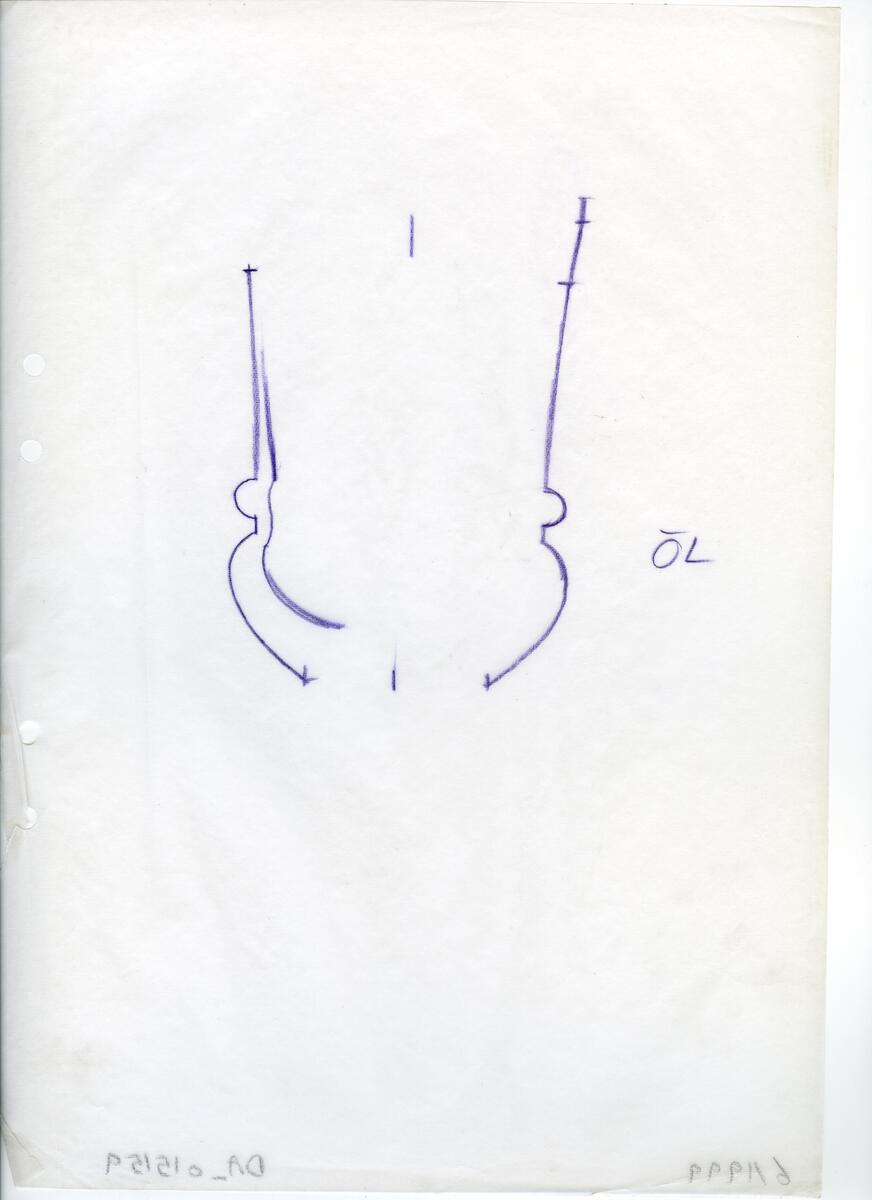 Materialet innehåller skisser till vaser, kannor, servisglas, snäckor, ishinkar, gravyrer m.m. . Det ingår även handlingar och korrespondens angående produkter och utbyte av ideér med olika uppdragsgivare och företag.