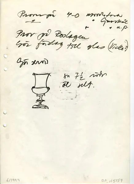 Glasföremål [skiss]