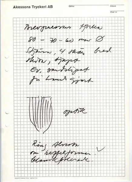 Glasföremål [skiss]