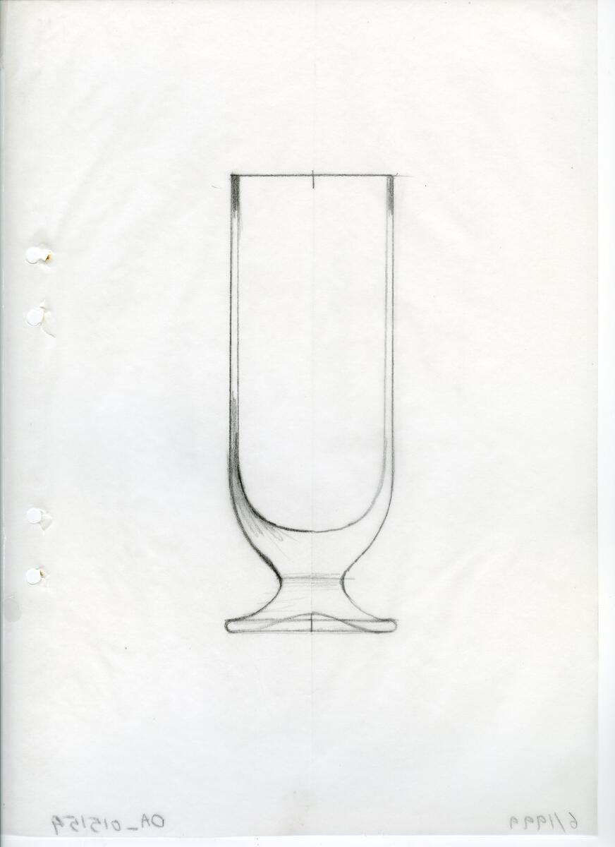 Materialet innehåller skisser till vaser, kannor, servisglas, snäckor, ishinkar, gravyrer m.m. . Det ingår även handlingar och korrespondens angående produkter och utbyte av ideér med olika uppdragsgivare och företag.