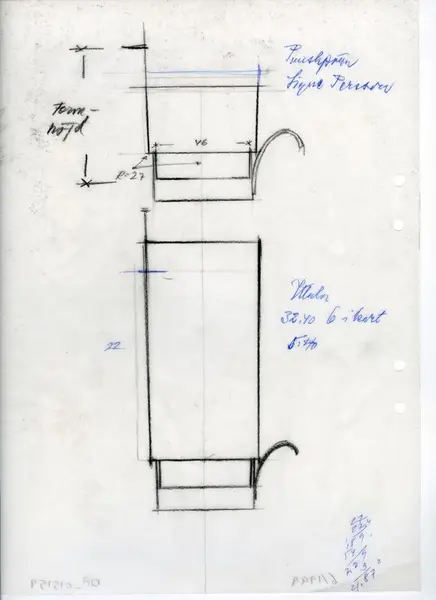 Glasföremål [skiss]