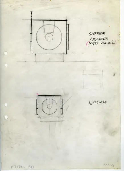 Glasföremål [skiss]