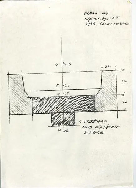 Glasföremål [skiss]