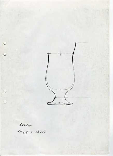 Glasföremål [skiss]