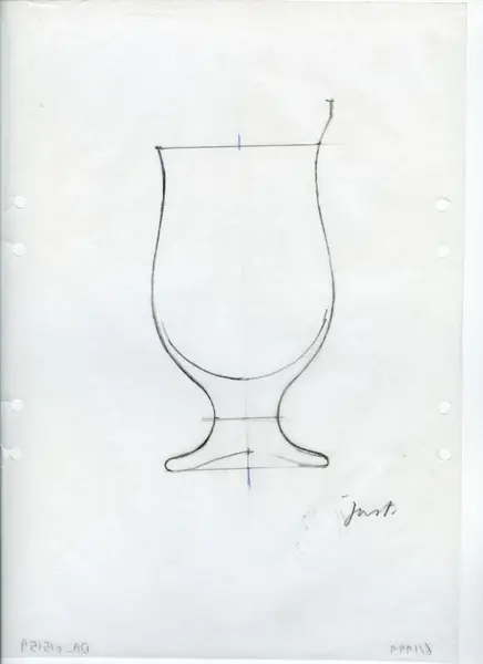 Glasföremål [skiss]