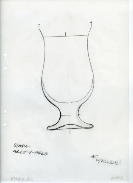 Glasföremål [skiss]