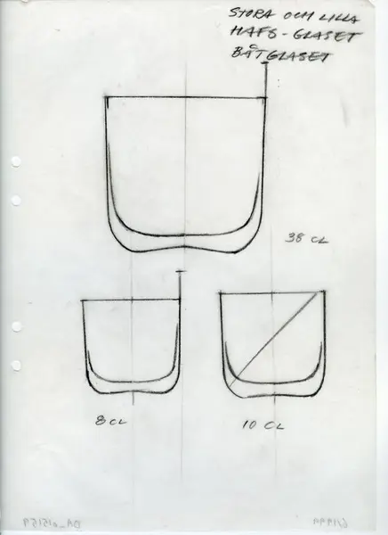 Glasföremål [skiss]