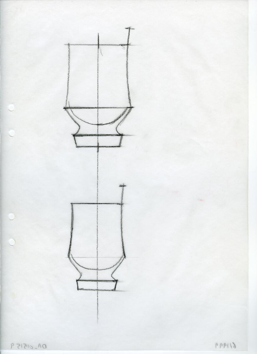 Materialet innehåller skisser till vaser, kannor, servisglas, snäckor, ishinkar, gravyrer m.m. . Det ingår även handlingar och korrespondens angående produkter och utbyte av ideér med olika uppdragsgivare och företag.