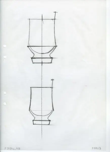 Glasföremål [skiss]