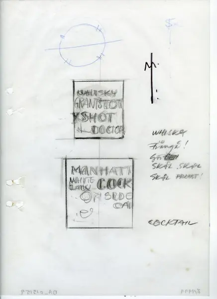 Glasföremål [skiss]