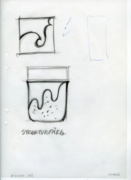 Glasföremål [skiss]