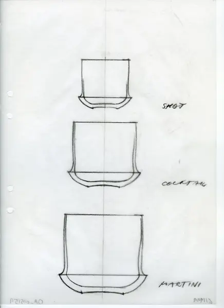 Glasföremål [skiss]