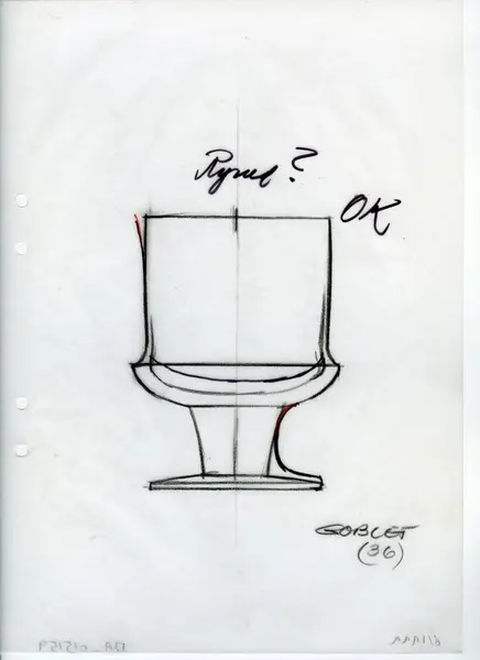 Glasföremål [skiss]