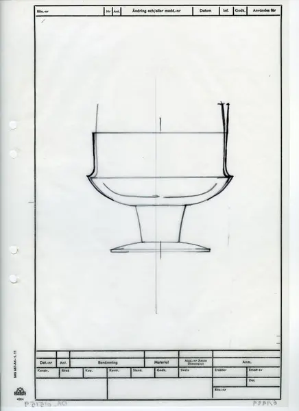 Glasföremål [skiss]