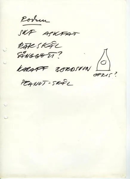 Glasföremål [skiss]