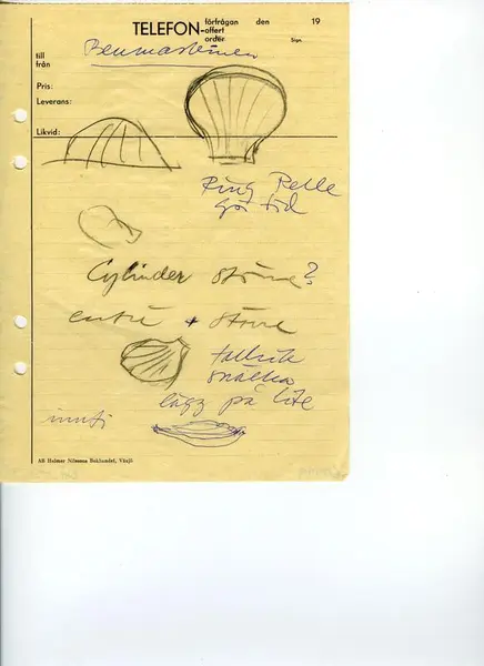 Glasföremål [skiss]