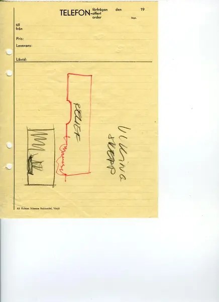 Glasföremål [skiss]