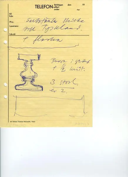 Glasföremål [skiss]