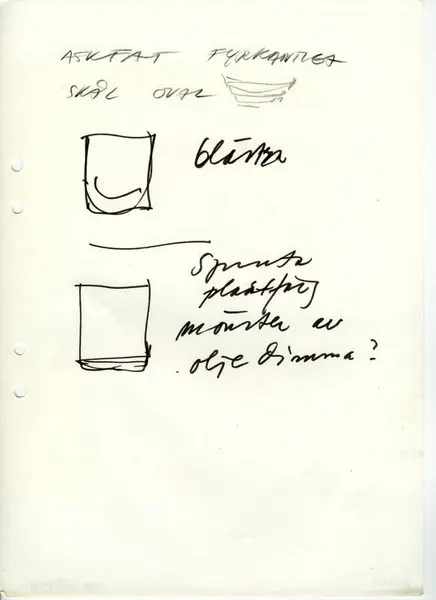 Glasföremål [skiss]