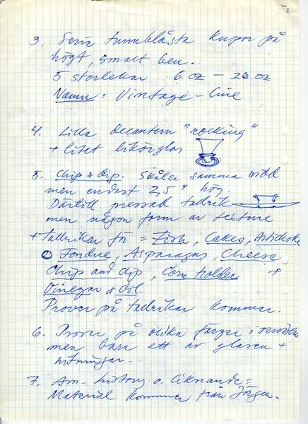 Glasföremål [skiss]