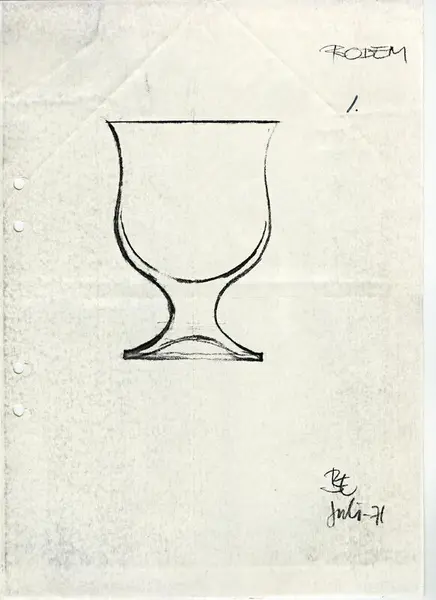 Glasföremål [skiss]