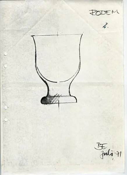 Glasföremål [skiss]