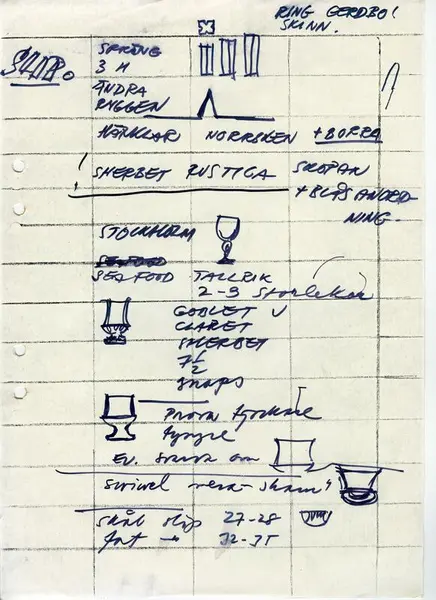 Glasföremål [skiss]